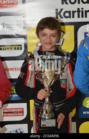 Carriera di Lando Norris nel karting 2012. Foto Stock