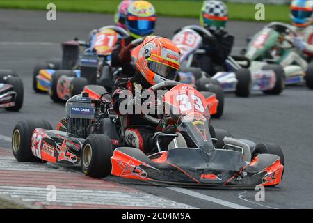 Carriera di Lando Norris nel karting 2012. Foto Stock