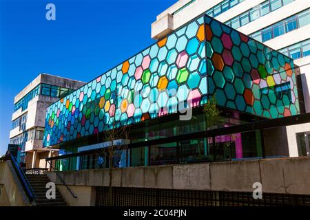 Il Sir Martin Evans Building, School of Biosciences, Cardiff University, Cardiff, Galles, Regno Unito Foto Stock