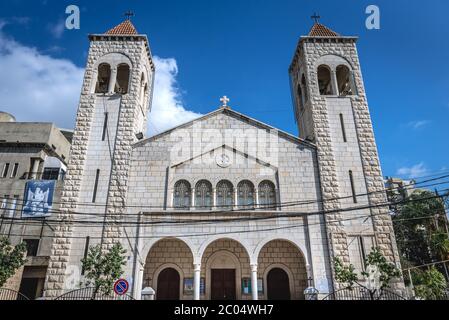 Chiesa maronita al Saydeh nel sobborgo di Sin el Fil della città di Beirut, Libano Foto Stock