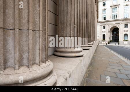 UK- Banca d'Inghilterra nella città di Londra Foto Stock