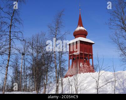 campanile di kiruna, svezia Foto Stock