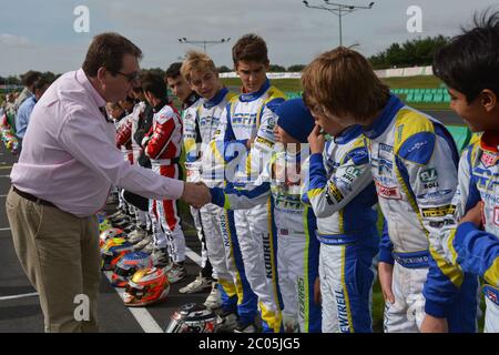 Carriera di Lando Norris nel karting 2013. Foto Stock