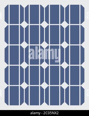 Icona vettore batteria solare isolata Illustrazione Vettoriale