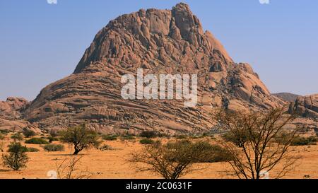 Spitzkoppe, Grootspitzkop, Damaraland, Erongo, Namibia Foto Stock