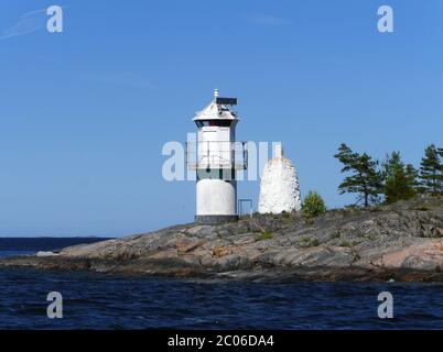 Beacon in l'arcipelago di Stoccolma Foto Stock