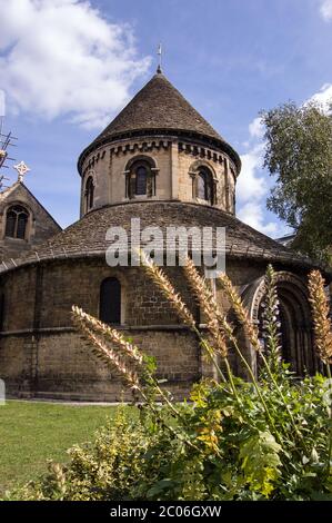 La Chiesa del Santo Sepolcro, risalente al Medioevo e conosciuta localmente come la Chiesa rotonda, Cambridge. Foto Stock