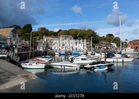 Porto di pesca, Padstow, Cornovaglia, Inghilterra, Regno Unito Foto Stock