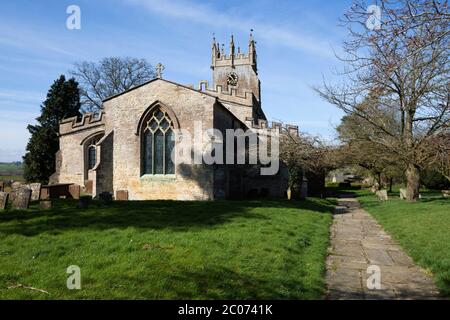 St. James, la chiesa parrocchiale dell'Apostolo, Somerton, Oxfordshire, Inghilterra, Regno Unito Foto Stock
