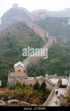 La Grande Muraglia cinese da Jinshanling a Simatai vicino a Pechino, Cina, Asia. 28/9/2011. Fotografia: Stuart Boulton/Alamy Foto Stock