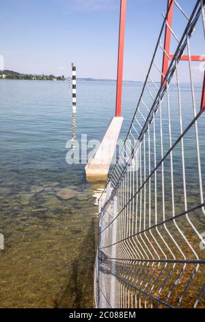 Hatte die wegen der Ausbreitung des Corona-Virus hatte die Schweiz und Deutschland ihre Grenzen geschlossen. Ko Foto Stock
