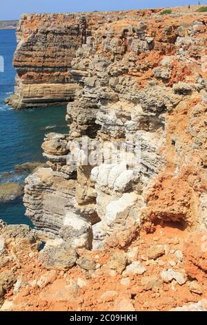 Sagres Point nel sud-ovest del Portogallo Foto Stock