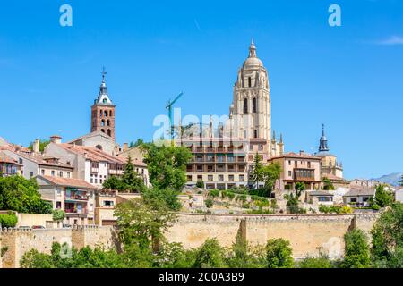 Segovia Città Vecchia Foto Stock