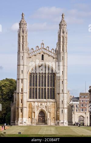La magnifica Cappella medievale al King's College, Cambridge. Costruito nel XV secolo, ha il più grande soffitto a volta del mondo. Par Foto Stock
