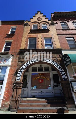 Vecchio edificio per uffici Northport Long Island New York Foto Stock