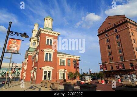 Leggende sportive Museum, Camden Yards, Baltimore, Maryland, Stati Uniti d'America Foto Stock