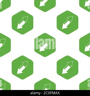 Schema con frecce opposte inclinate Foto Stock