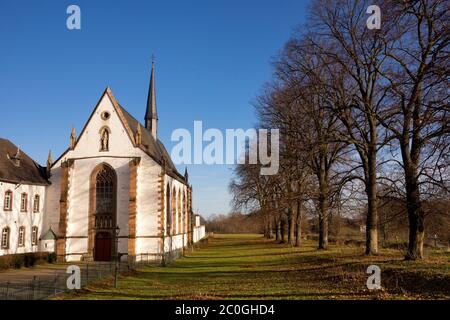 Vista sull'abbazia di Mariawald Foto Stock