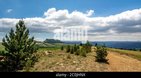 Parco Nazionale di Cévennes vicino. Les Bondons..Sito Patrimonio dell'Umanità dell'UNESCO. Parco Nazionale delle Cévennes. Lozère. Occitanie. Francia Foto Stock