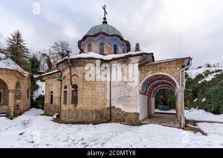 Gli edifici del XIX secolo nel monastero Sokolski santa madre assunta, Gabrovo regione, Bulgaria Foto Stock