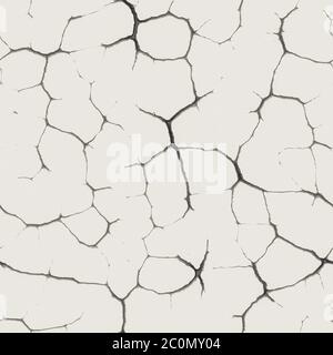 Incrinature su sfondo bianco e nero senza cuciture Foto Stock
