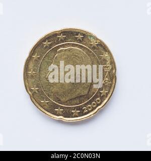 Belga di 20 cent Foto Stock