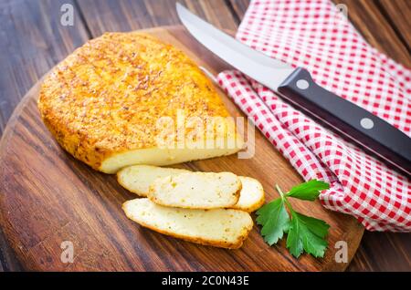 formaggio al forno Foto Stock