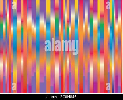 Ripetizione di forme geometriche. Flusso dell'effetto spettro Foto Stock