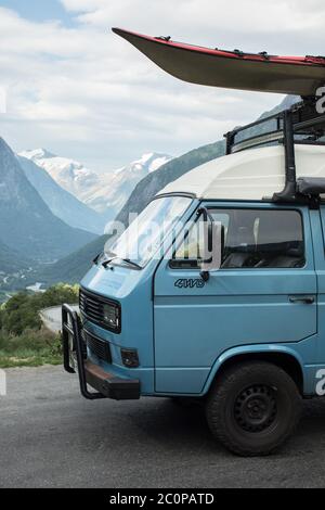 Il mio sincro vanagon ritratto girato. Foto Stock