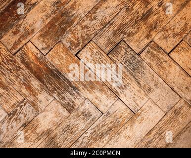 Vintage pavimento in parquet Foto Stock