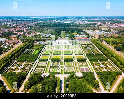 Herrenhausen Gardens di Herrenhausen Palace si trova a Hannover, Germania Foto Stock