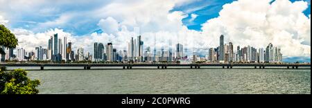 Skyline della Città di Panama Foto Stock