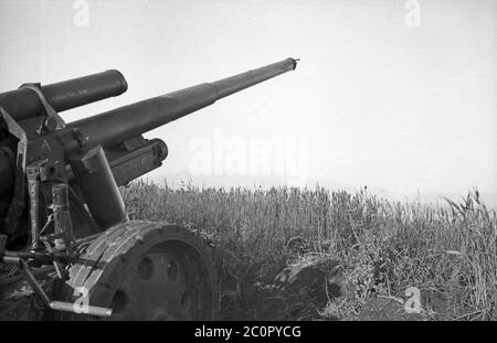 Wehrmacht Heer Schwere Kanone S.K 18 10 cm (10,5 cm) Foto Stock