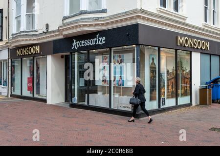 Monsone Accessorize negozio a Worthing, West Sussex, Regno Unito. Foto Stock