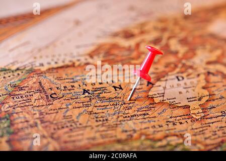 Mappa vecchia Foto Stock