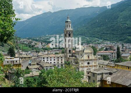 Santuario della Madonna di Tirano, a Tirano, Italia Foto Stock