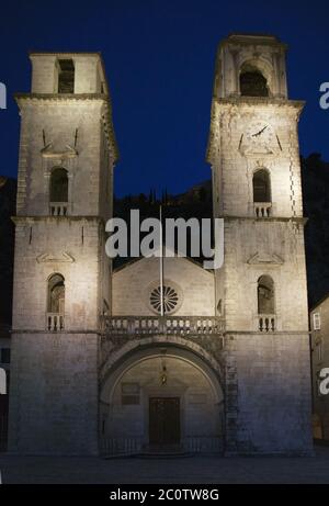 Cattedrale di San Tryphon a Cattaro Foto Stock