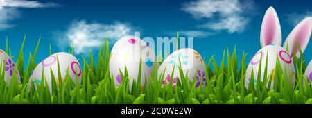 Banner Vector Pasqua. Illustrazione Vettoriale