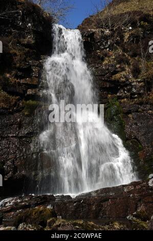 Seconda cascata maggiore su Nant y Llyn. Foto Stock