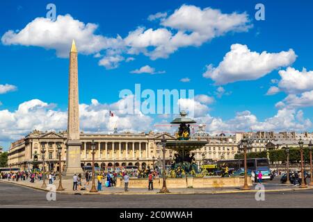 Place de la Concorde a Parigi Foto Stock