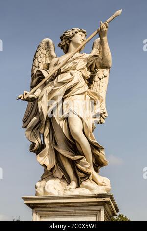 Statua dell'angelo a Roma Foto Stock