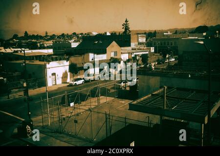 Quartiere della città di Oakland, California Foto Stock