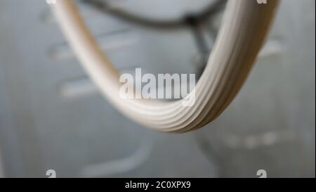 Chiudere il tubo flessibile dell'acqua della lavatrice Foto Stock