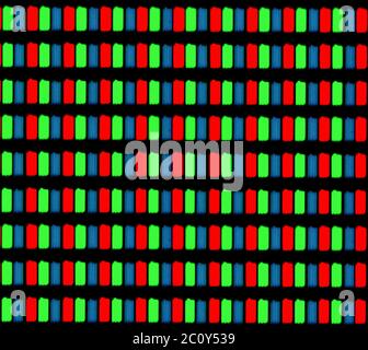 Micrografia con schermo LCD Foto Stock
