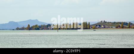 Isola di Reichenau, Bodensee, patrimonio dell'umanità e vegetale Foto Stock