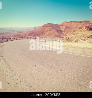 Strada nel deserto Foto Stock