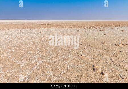 Un vasto tratto di deposizione di lastre in Gujarat, India Foto Stock