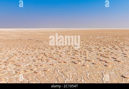 Un vasto tratto di deposizione di lastre in Gujarat, India Foto Stock