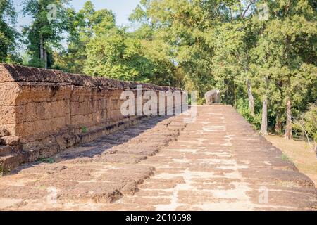 Tempio di TA Som ad Angkor Wat, Siem Reap, Cambogia. Foto Stock