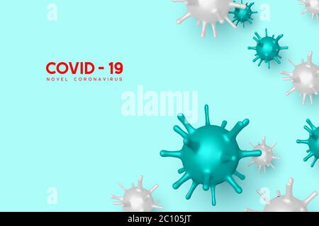 Coronavirus, virus pericoloso Covid-19. Illustrazione Vettoriale